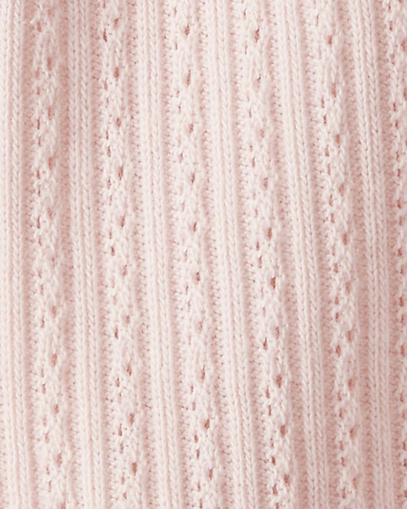 Baby Pointelle Romper Made With Organic Cotton, image 3 of 4 slides