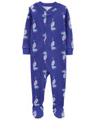 Toddler 1-Piece Peacock 100% Snug Fit Cotton Footie Pajamas, image 1 of 4 slides