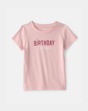 Toddler Girl 'Birthday Girlie' Graphic Tee - Pink, 