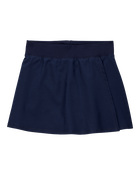 Kid 2-Pack Poplin Stretch Uniform Skorts - Navy, image 2 of 4 slides