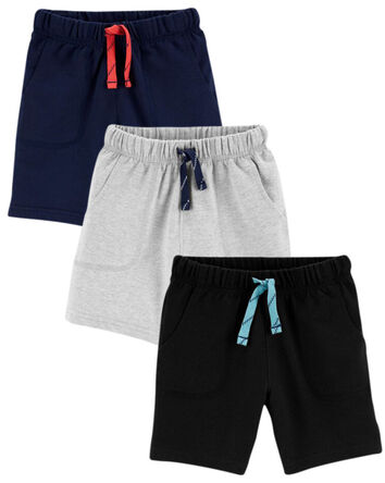 Baby 3-Pack French Terry Shorts, 