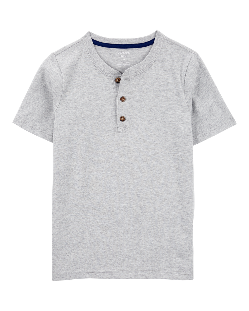 Kid Short-Sleeve Henley Tee, image 1 of 3 slides