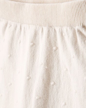 Baby Girl Bow Cotton Long-Sleeve Tee & Pant Set - White, 