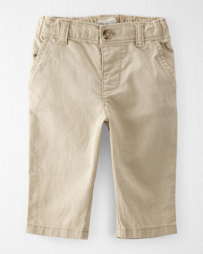 Baby Boy Linen Pants Made with Organic Cotton, image 1 of 5 slides