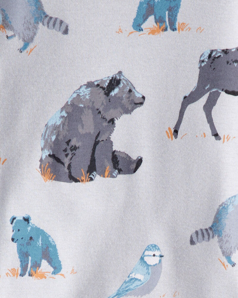 Baby Organic Cotton Pajamas in Midnight Forest Print, image 3 of 5 slides