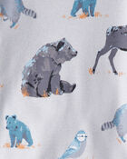 Baby Organic Cotton Pajamas in Midnight Forest Print, image 3 of 5 slides