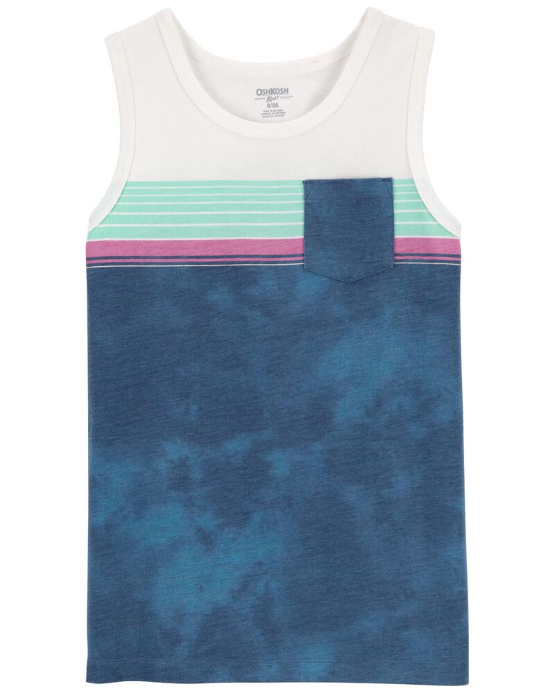 Kid Striped Pocket Tank, image 1 of 3 slides