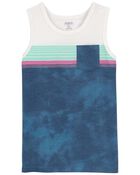Kid Striped Pocket Tank, image 1 of 3 slides