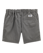Baby Flat-Front Shorts - Grey, image 2 of 4 slides