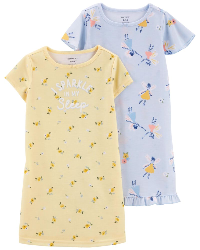 2-Pack Fairy Nightgowns, image 1 of 4 slides