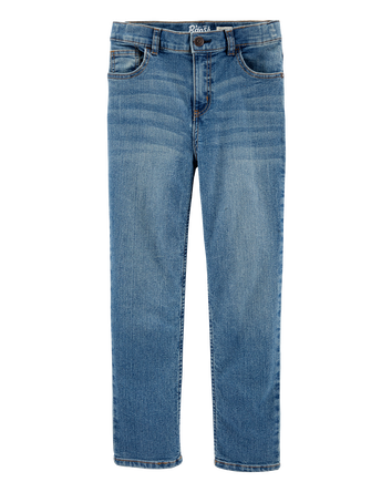 Kid Medium Wash Straight-Leg Jeans, 