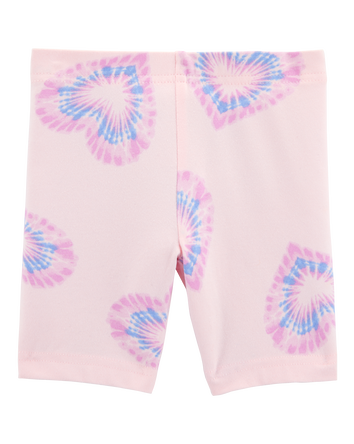 Toddler Heart Bike Shorts - Pink, 