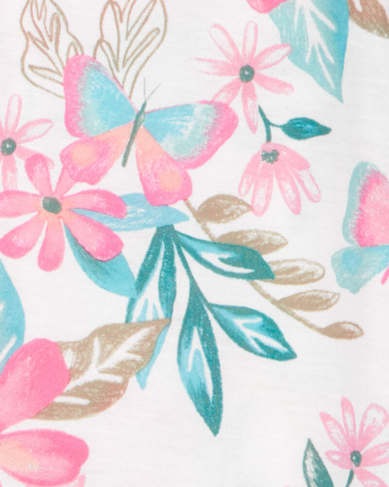 Girls 2-Pack Ice Cream Floral Nightgowns - Pink, image 3 of 4 slides