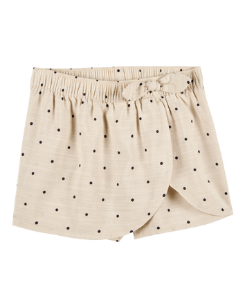 Toddler Polka Dot Skort - Tan, 