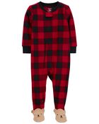 Baby 2-Pack 1-Piece Fleece Footie Pajamas, image 3 of 5 slides
