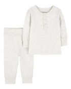 Baby 2-Piece PurelySoft Outfit Set - Grey, image 1 of 6 slides
