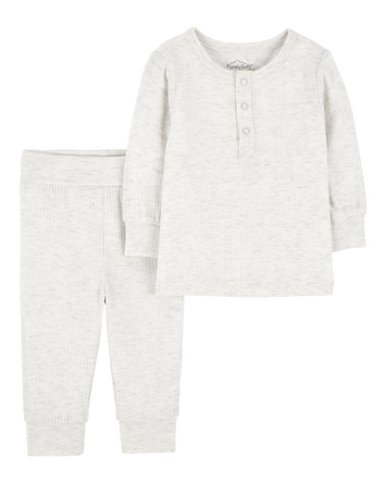 Baby 2-Piece PurelySoft Outfit Set - Grey, 