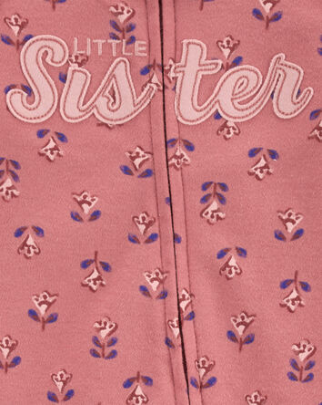 Little Sister 2-Way Zip Cotton Sleep & Play, 