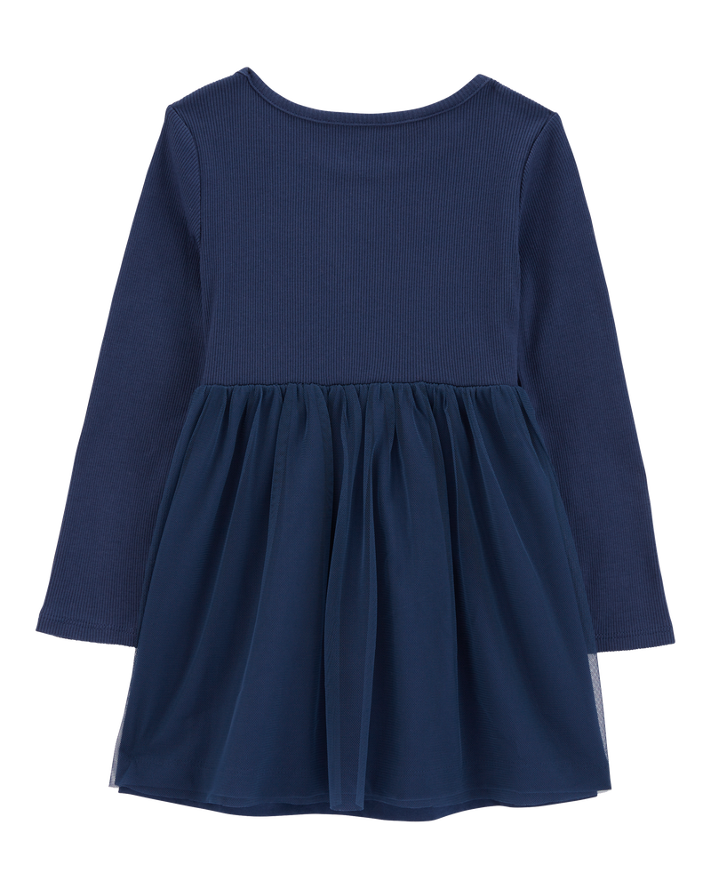 Baby Tutu Long-Sleeve Jersey Dress, image 2 of 4 slides