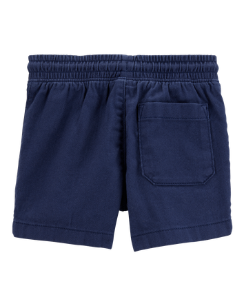 Baby Pull-On Twill Shorts - Navy, 