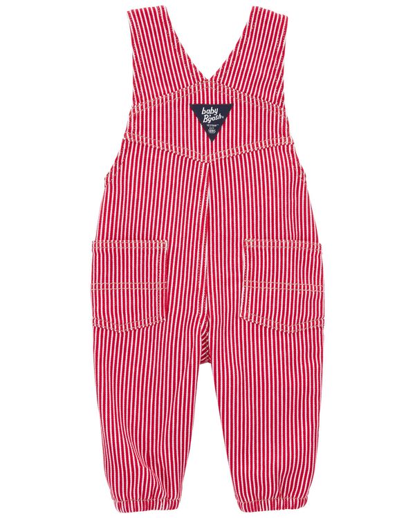 Baby Stretchy Hickory Stripe Overalls