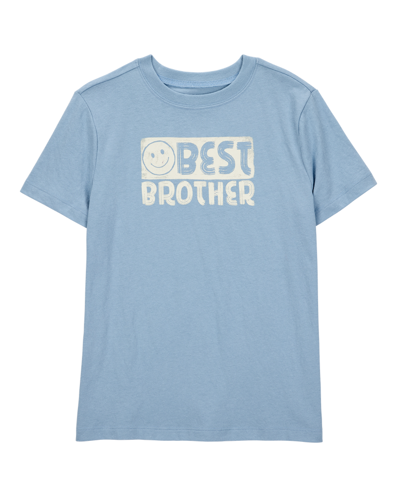 Kid Best Brother Short-Sleeve Graphic Tee - Blue, image 1 of 3 slides