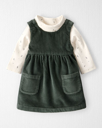 Baby Girl 2-Piece Organic Cotton Jumper Set, 