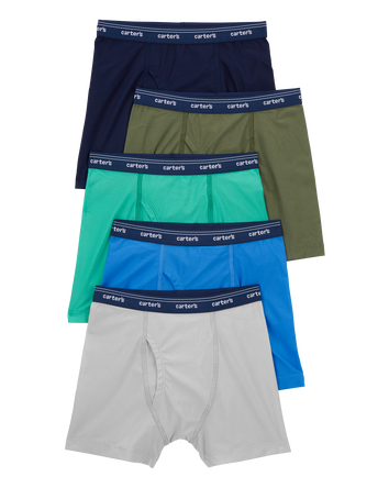 Kid 5-Pack Active Mesh Boxer Briefs Underwear
, 