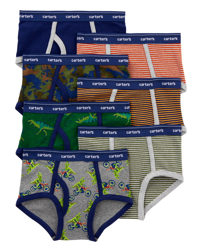 7-Pack Cotton Briefs Underwear, image 1 of 2 slides