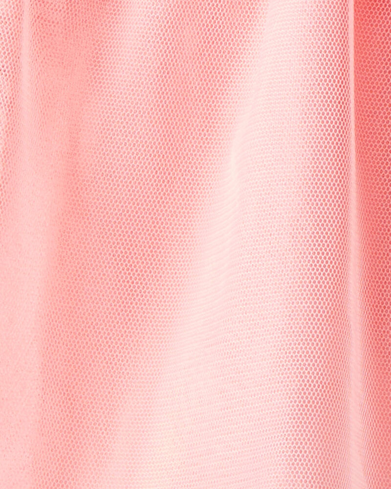 Toddler Girl Bow Long-Sleeve Top & Tulle Skirt Set - Pink, image 5 of 6 slides