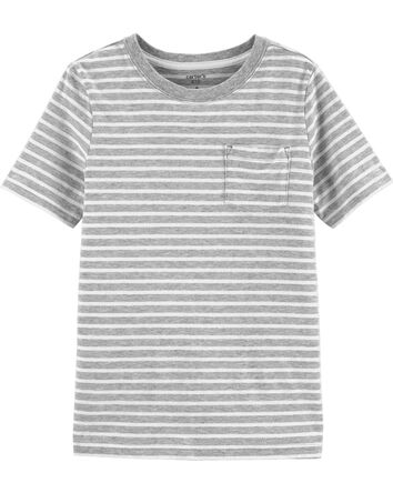 Striped Pocket Jersey Tee, 