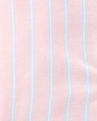 Toddler Striped Loose Fit 2-Piece Pajamas - Purple, image 2 of 3 slides