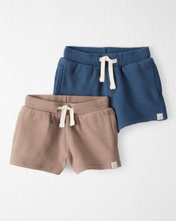 Baby 2-Pack Organic Cotton Shorts, 