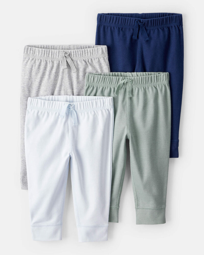 Baby 4-Pack Pull-On Pants, image 1 of 8 slides