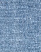 Baby Solid Cotton Dress - Blue, image 4 of 5 slides