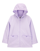 Heart Pockets Rain Jacket - Purple, image 1 of 3 slides
