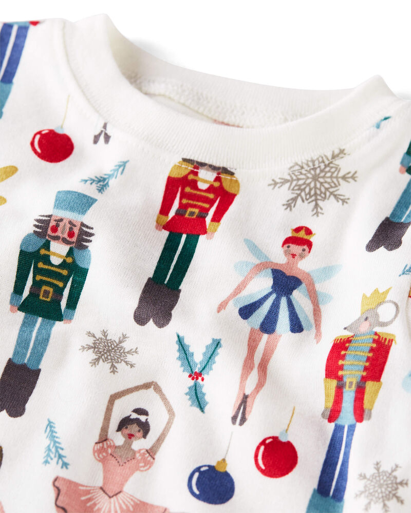 Baby Organic Cotton Pajamas Set in Holiday Nutcracker, image 2 of 4 slides