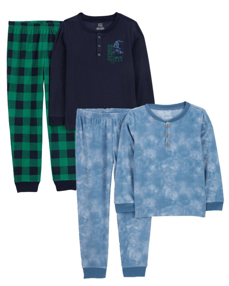 Kid 4-Piece Fleece Pajamas, image 1 of 5 slides