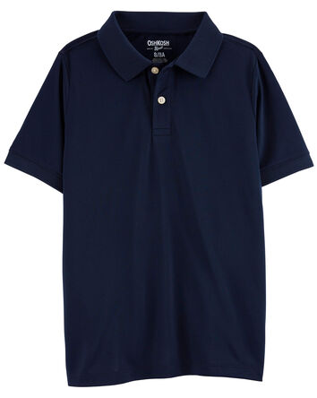 Kid 3-Pack Pique Cotton Uniform Polos, 