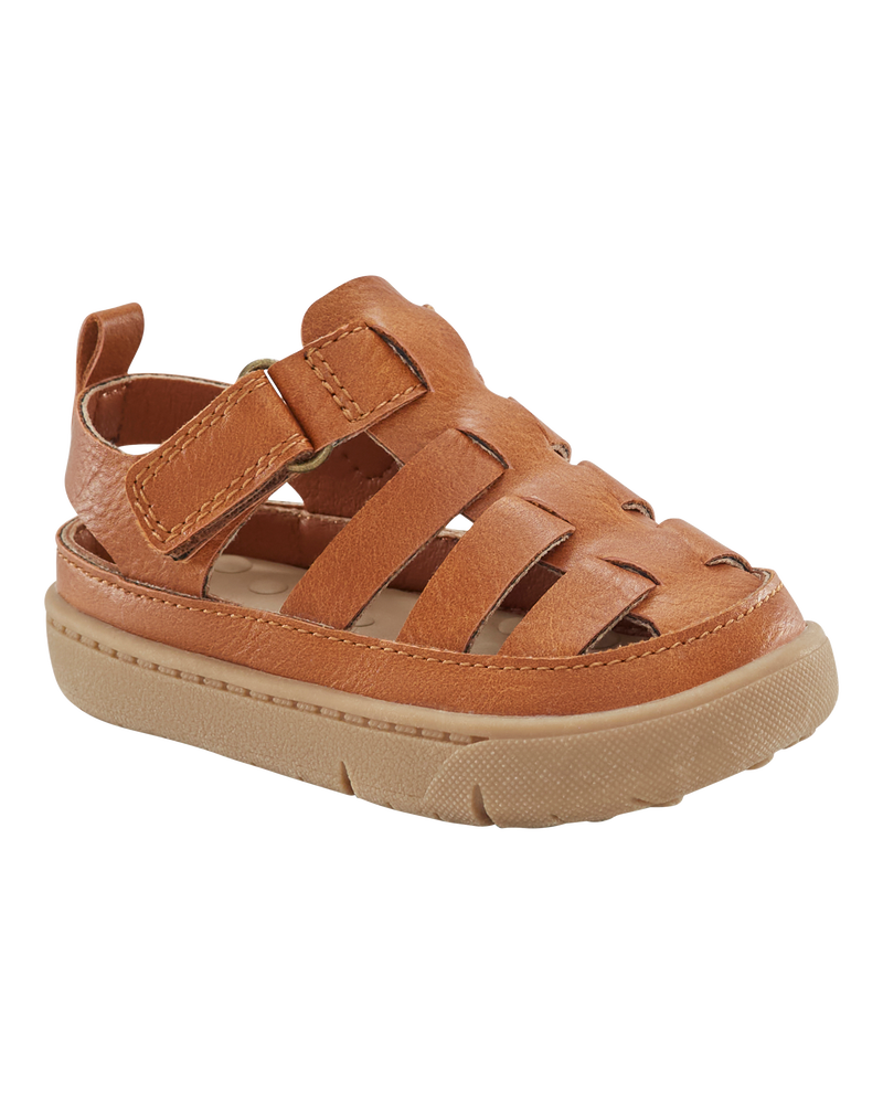 Baby Every Step® First Walker Fisherman Sandals - Brown, image 1 of 7 slides