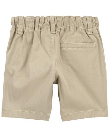 Toddler Boy Stretch Chino Shorts - Khaki, 