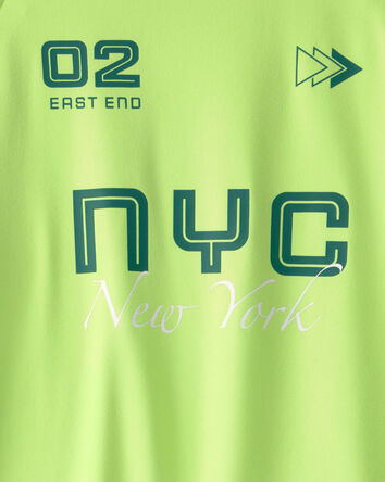 Boys NYC Active Graphic Tee - Green, 