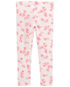 Baby Heart-Print Stretch Leggings, image 2 of 4 slides