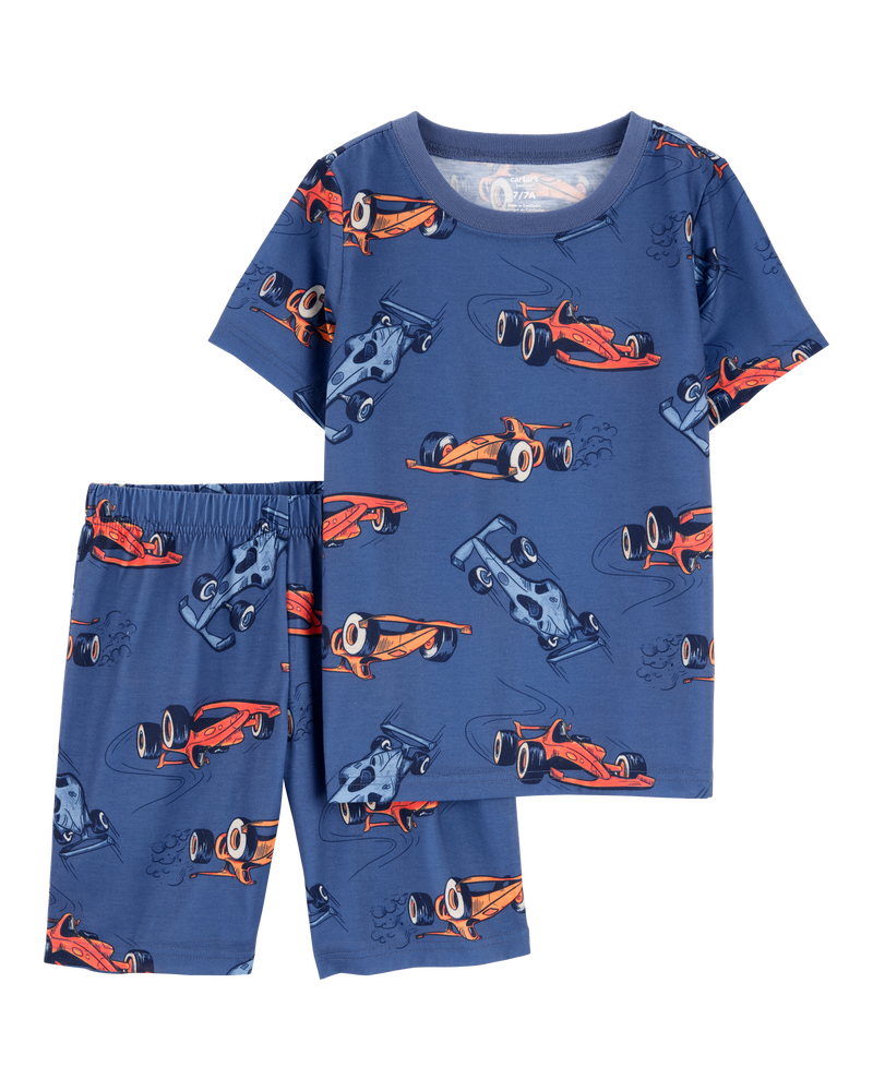 Boys 2-Piece Race Car Loose Fit Pajamas, image 1 of 3 slides