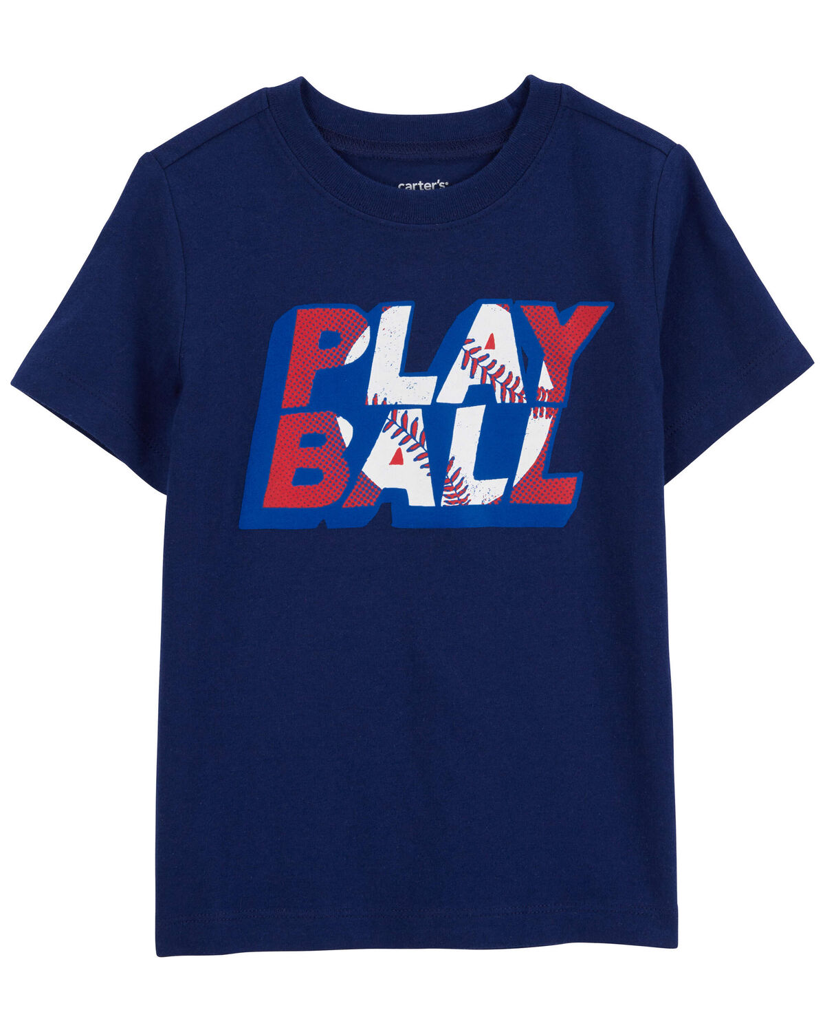 Navy Toddler Play Ball Baseball Graphic Tee