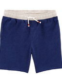 Navy - Kid Pull-On Knit Rec Shorts