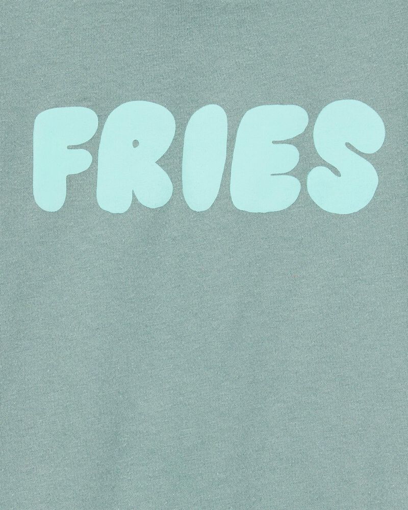 Toddler Fries Short-Sleeve Graphic Tee - Green, image 2 of 2 slides