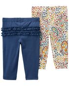 Baby 2-Pack Pull-On Pants, image 1 of 3 slides