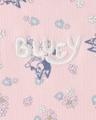 Toddler Bluey Floral Print Short-Sleeve Graphic Tee - Pink, image 3 of 4 slides