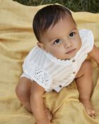 Baby Girl Flutter Sleeve Knit Top - Yellow, image 3 of 4 slides